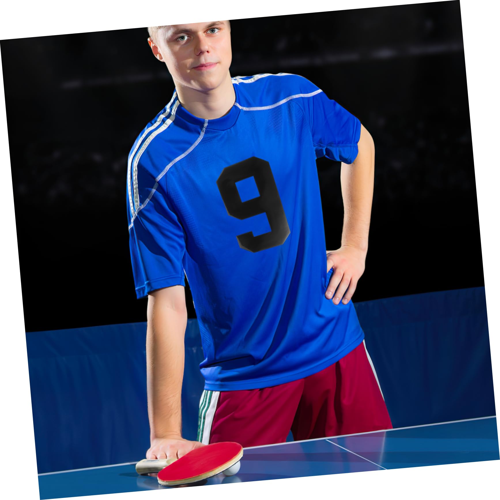 Tofficu 60piezas Parches Bordados De Números Para Ropa Parches Decorativos Para Costura Aplicaciones Para Camisetas De Fútbol y Baloncesto Parche Termoadhesivo
