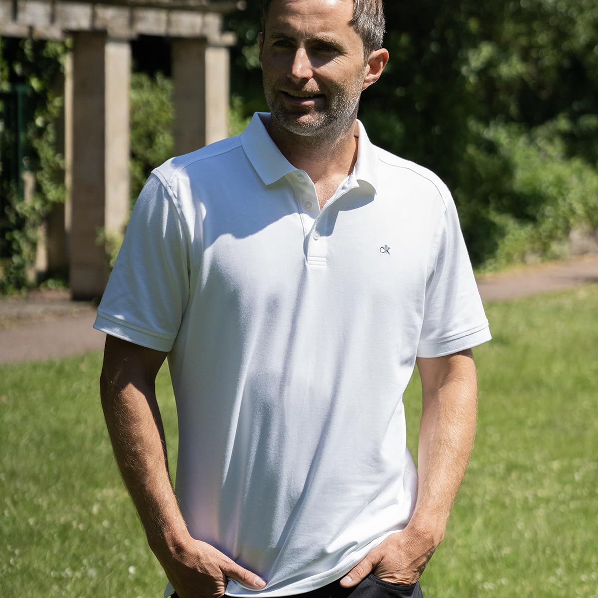 Calvin Klein Herren 2026 Golf Polo Campus leicht atmungsaktiv Stretch Poloshirt