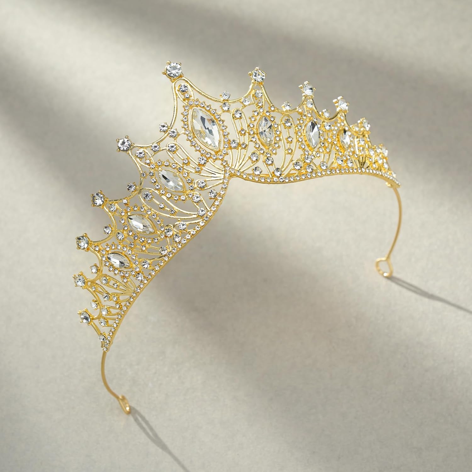 SWEETV Vintage Tiaras and Crowns for Women Queen Crown Costume Headpiece for Halloween Quinceanera Pageant Prom - Image 5