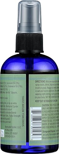 Miniatura 2 de Nantucket Spider Spray repelente de garrapatas extra fuerte, 4 onzas, fabricado en Estados Unidos, repelente de garrapatas de aceites esenciales