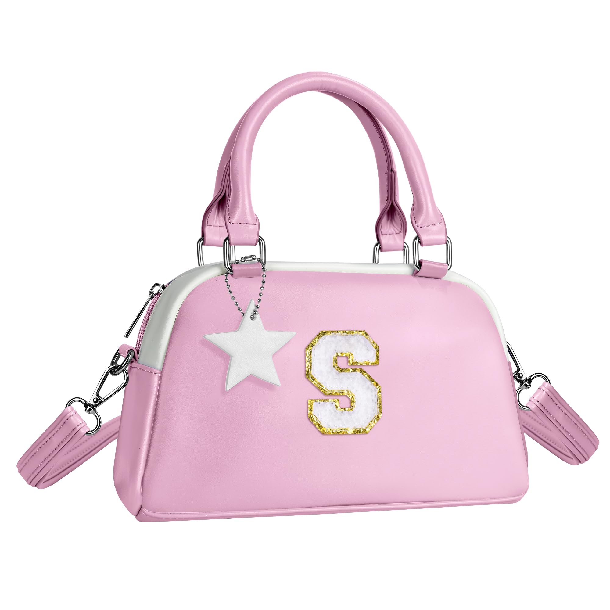 Elilier Birthday Gifts for 4 5 6 7 8 9 10 11 12, Girls Purse Kids Handle Bag, Crossbody Bags for Girl Preteens Teens, Initial bag for makeup kits,