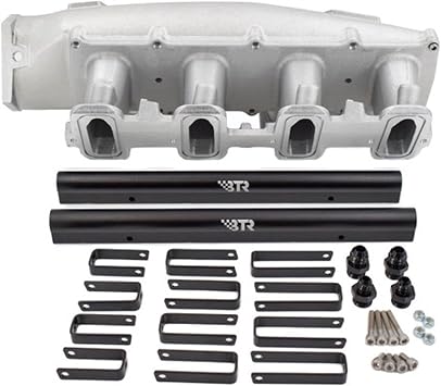 BTR Brian Tooley Racing Trinity Cathedral Port LS1 Intake Manifold w/Fuel Rail Kit, Natural Finish LS1 LS2 LS6 LQ4 LQ9 L33