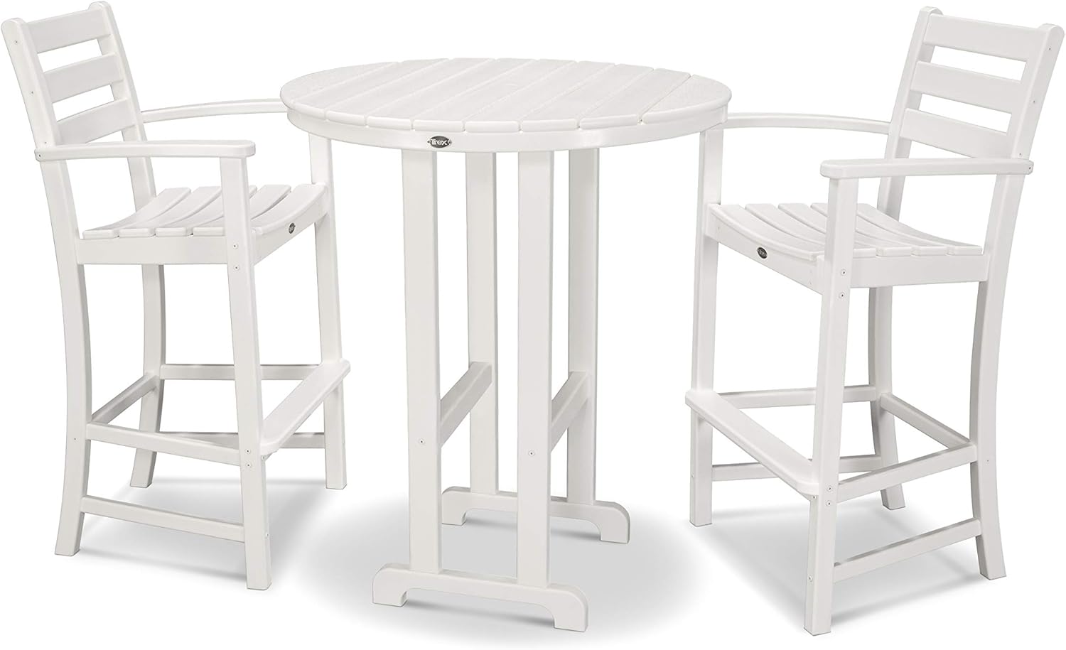 Trex Outdoor Furniture™ Monterey Bay 3-Piece Round Bar Set in Classic White