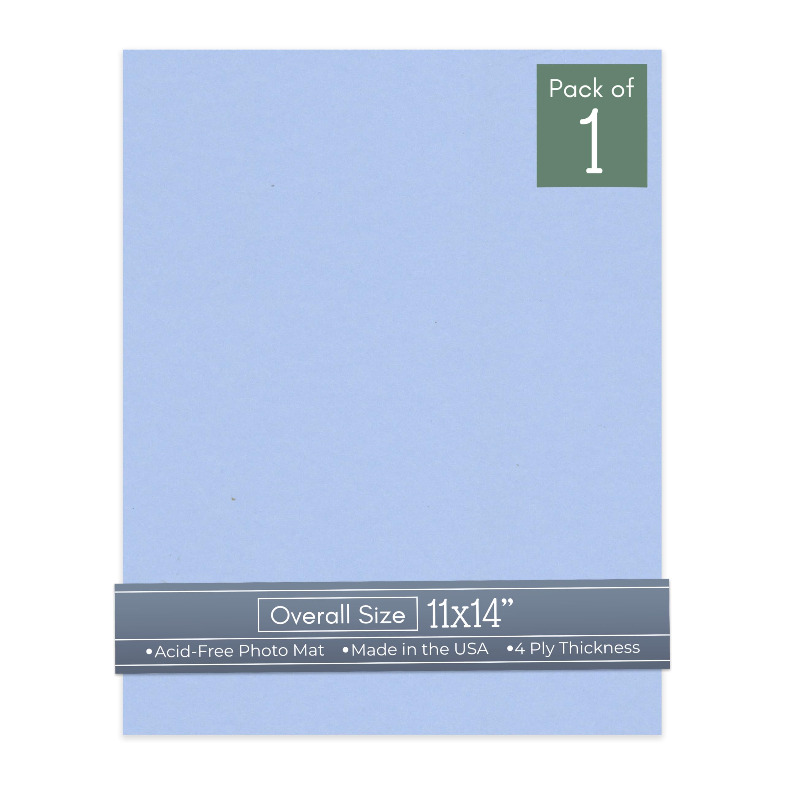 CountryArtHouse Baby Blue Acid Free 11x14 Backing Board - Uncut Photo Mat Board - 1 Sheet-image-12