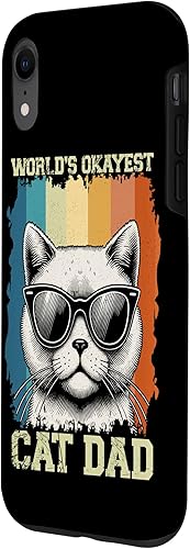 Miniatura 2 de World's Okayest Cat Dad Cat Lover Animal Father's Day Parent Case for iPhone XR