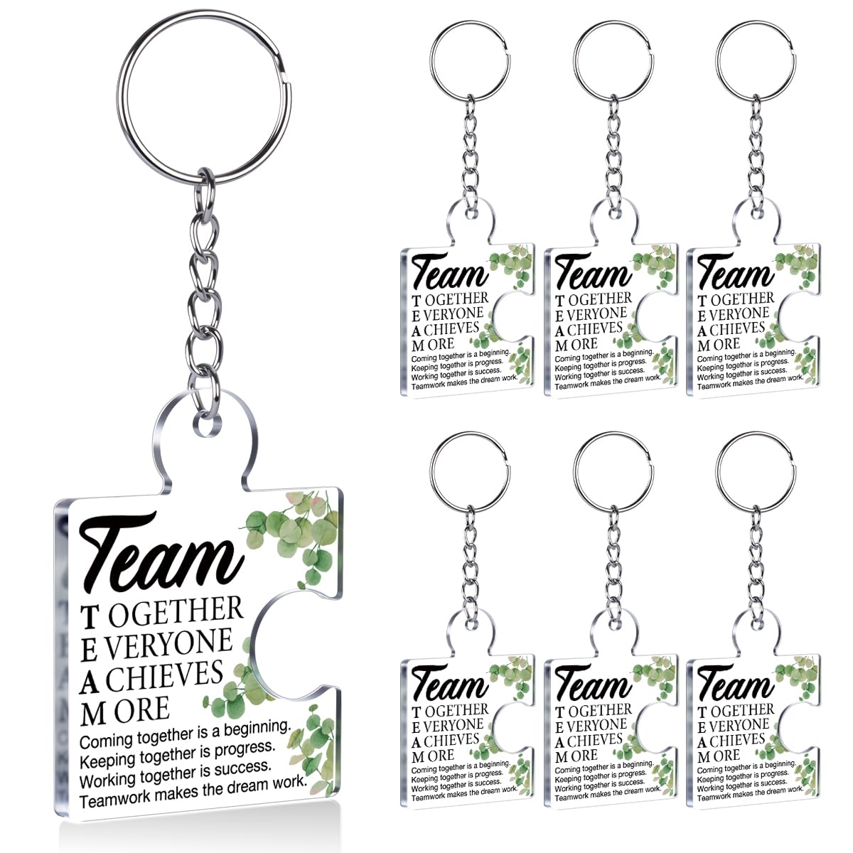 Team Appreciation Gifts Bulk Thank You Keychains for Coworkers