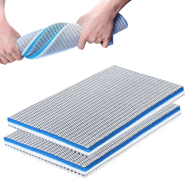 UESDU 8D Aquarium Filter Mats - 2 Pack Honeycomb Sponge for Water Cleaning