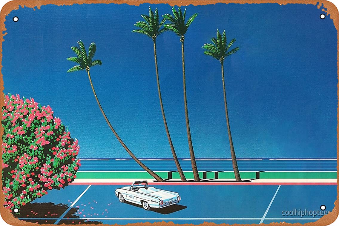 Hiroshi Nagai Art Print Poster Vaporwave Shirt Poster Metal Tin