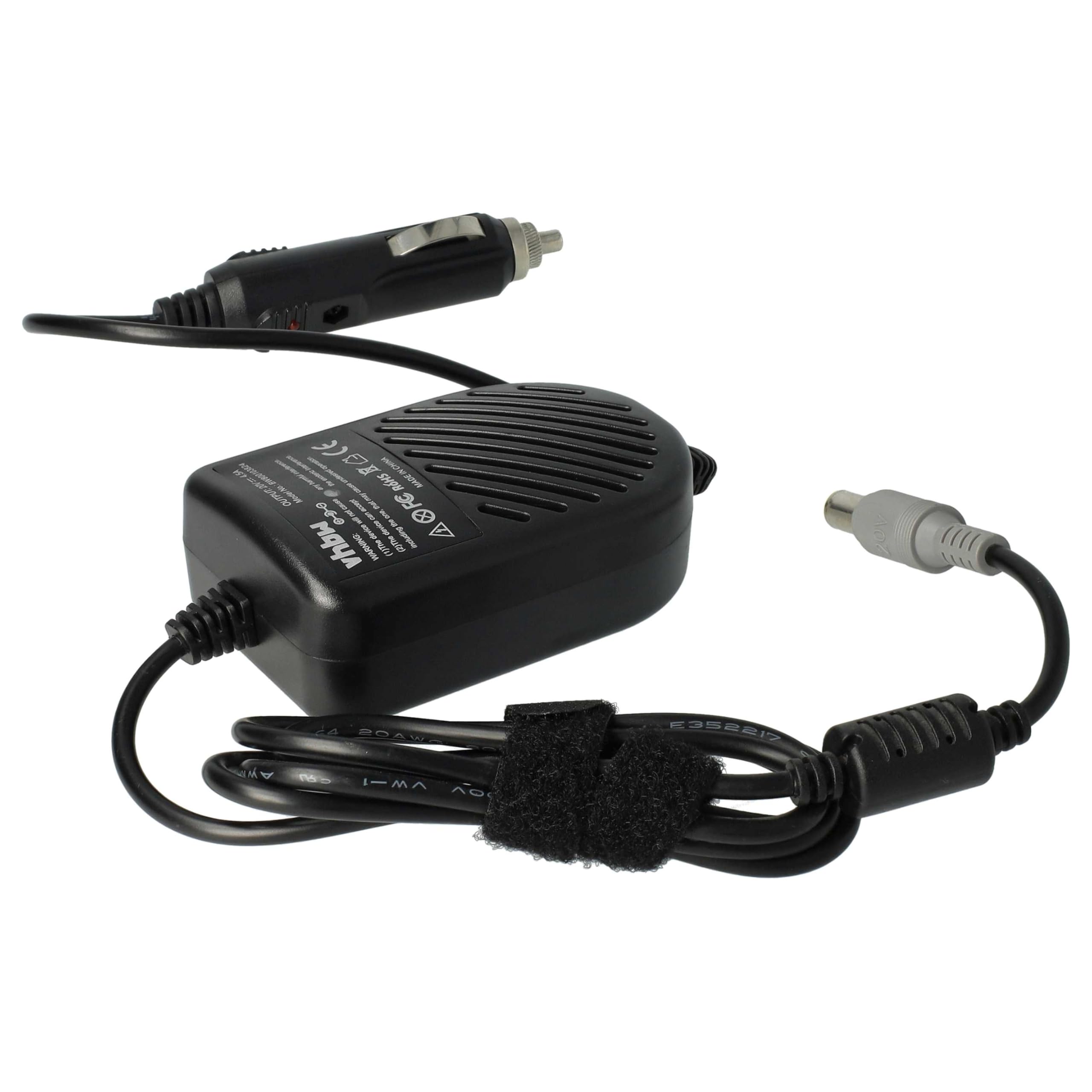 vhbw caricabatteria da auto compatibile con Lenovo ThinkPad SL500, SL410, SL300, SL400, SL510, T400 notebook - Caricatore da 12V nero 4,5 A