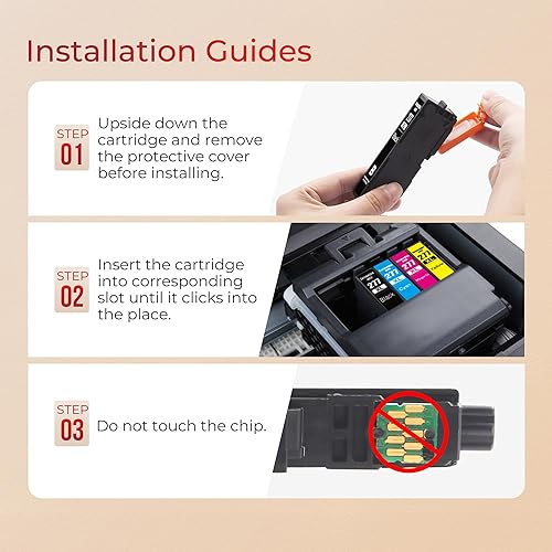 Miniatura 5 de ejet 277 Ink Cartridges Remanufactured for Epson 277XL Ink Cartridges T277XL to use with XP-960 XP-970 XP-850 XP-860 XP-950 Printer(2 Black, 1 Cyan,