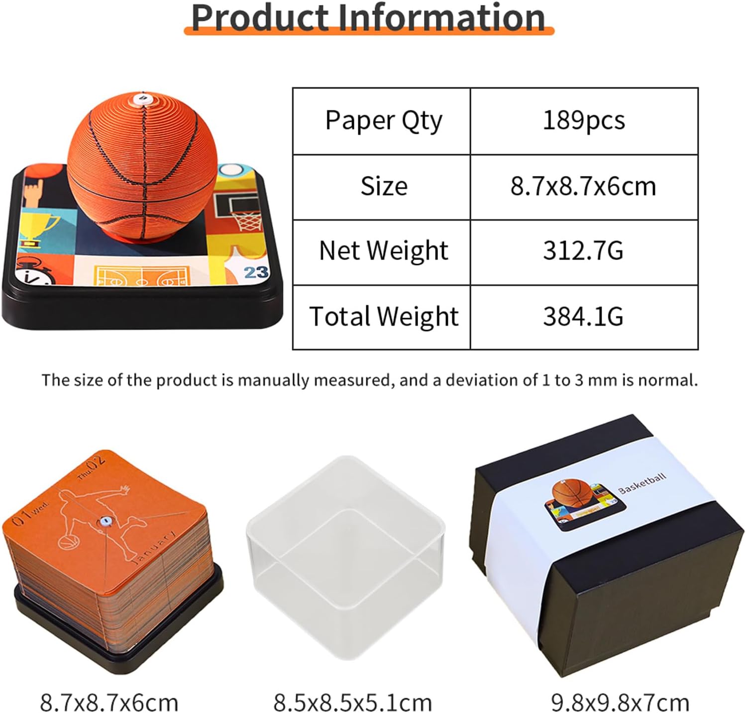 3D Art Calendar Memo Pad 2025,3D Time Piece Calendar 2025 Desk Calendar Creative Tear Away Paper Sculpture Art Calendar Notepad Christmas Gift,Corner Tower