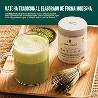 Vista 4 de Jade Leaf Matcha - Juego de inicio tradicional - El juego de regalo japonés Matcha incluye: batidor de bambú (Chasen), pala (Chashaku), tamiz