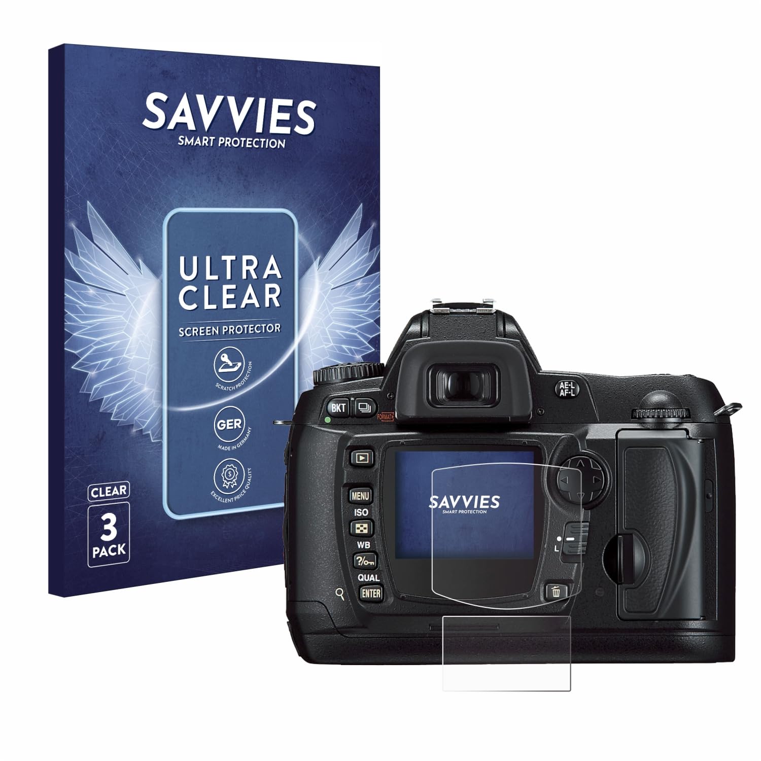 Savvies Displayschutzfolie Für Nikon D70 – 6 Stück, Ultra-transparent, Kratzfest, Made In Germany