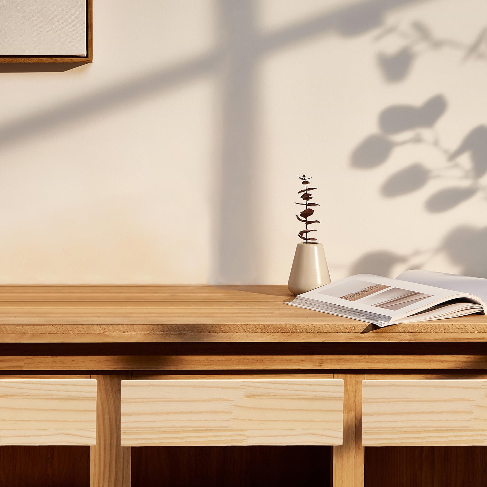 Cassetto in Legno Grezzo per Mobili, Finitura Fai da Beige