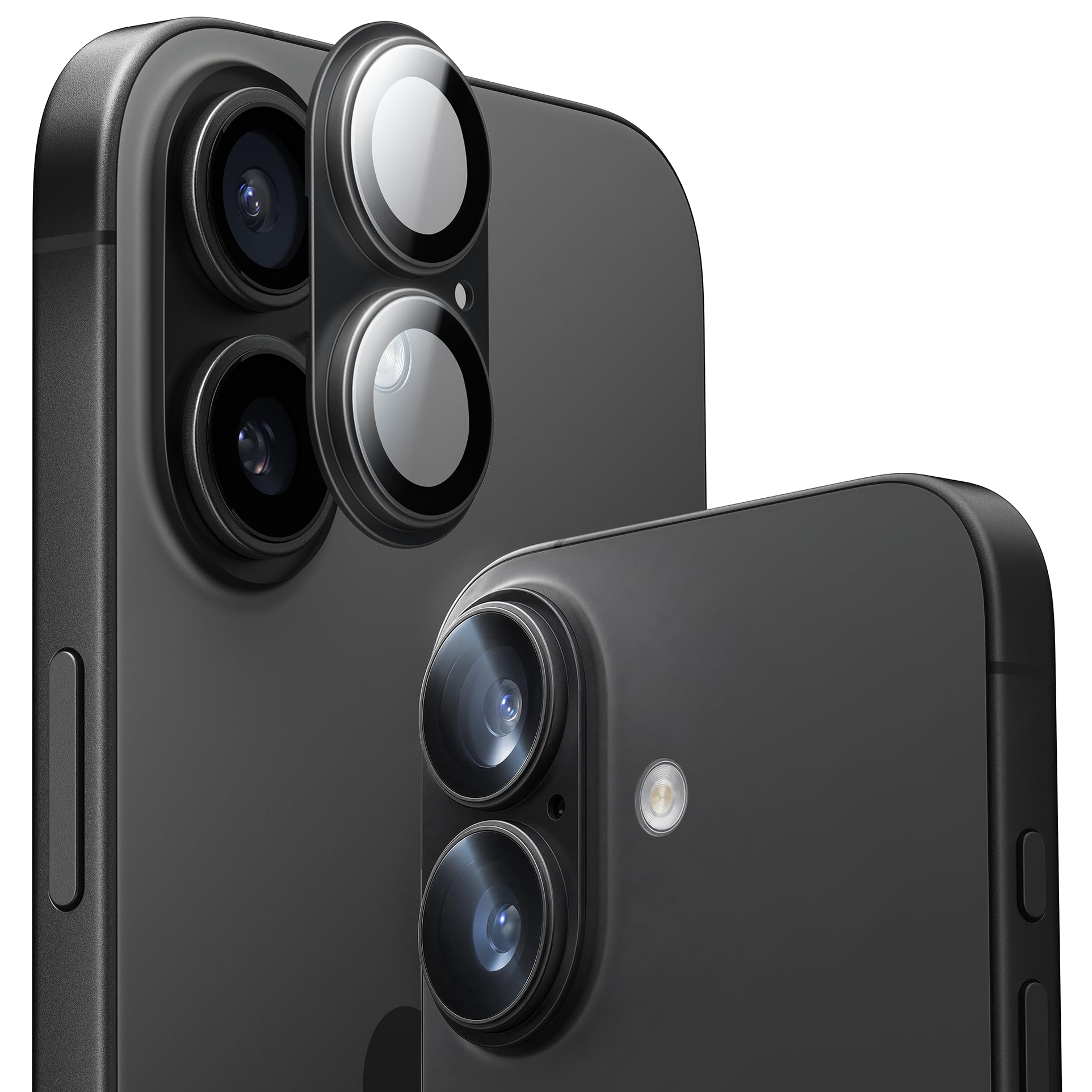 Amazon.co.jp: TORRAS For iPhone17 カメラ保護 ブラック 全面カバー型