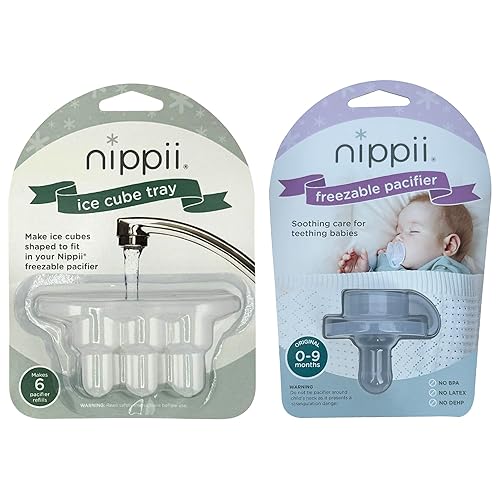 Miniatura 9 de Nippii Chupete de mordedor congelable para bebé con agua Chupete congelable que proporciona alivio de la dentición de las encías para bebés de