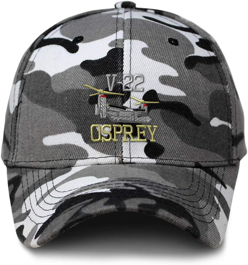 City Camo Baseball Cap Air Force Helicopter V-22 Osprey Embroidery Acrylic