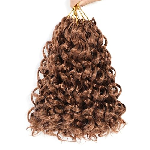 Miniatura 1 de GoGo - Cabello rizado de ganchillo de 10 pulgadas, 7 paquetes de cabello rizado de ganchillo para playa, cabello ondulado con ganchillo para mujeres