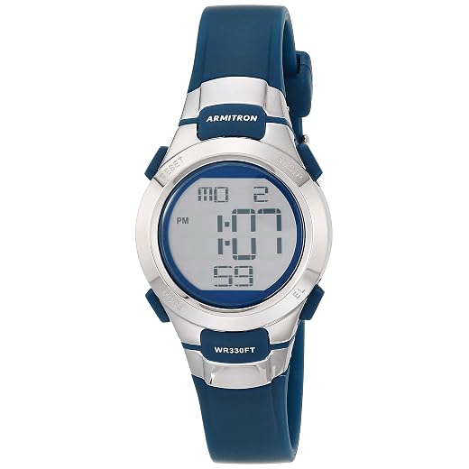 Armitron Sport Women's Digital Chronograph Resin Strap Watch, 45/7012
