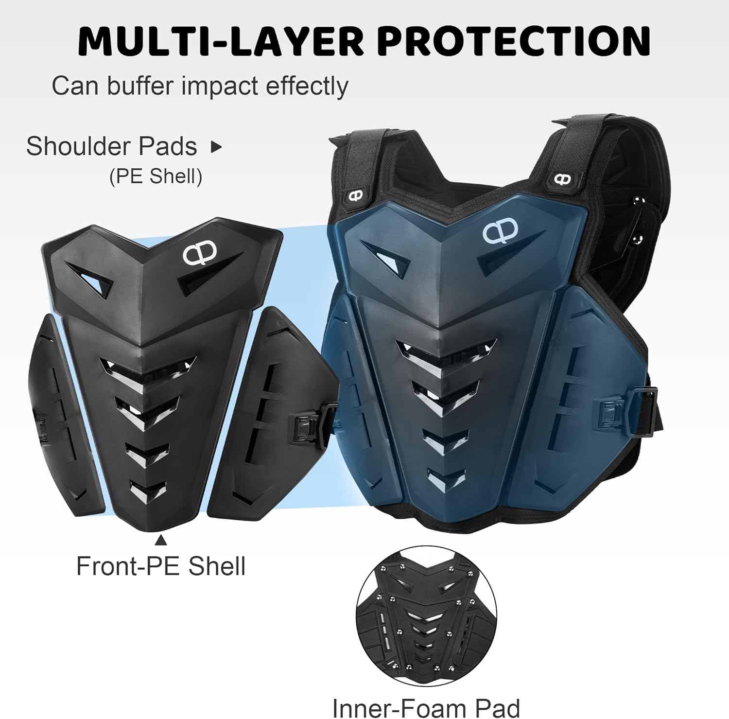 DA - Kids Dirt Bike Gear - Youth Motorcycle Riding Protective Gear Motocross Armor Suit Chest Protector for Boys Girls Mountain Biking Cycling