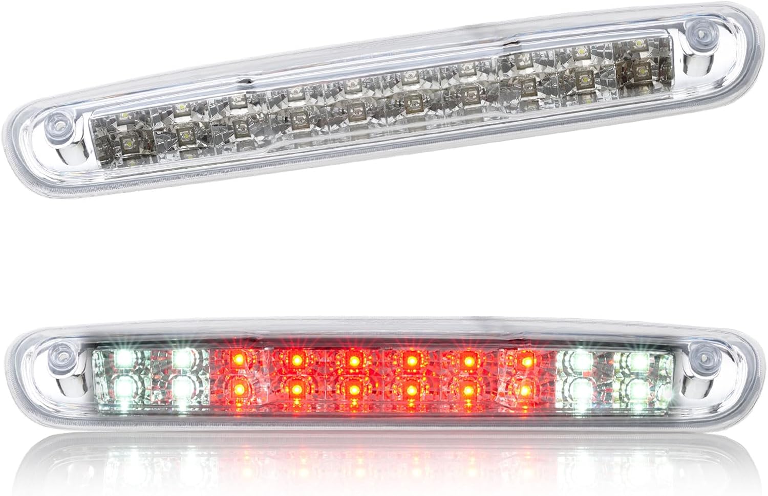 Third 3rd Brake Light, LED High Mount Stop Light for 1999-2007 Chevy Silverado GMC Sierra 1500 2500 3500 HD Classic, Rear Center Cab Roof Tail Cargo Lamp Lights