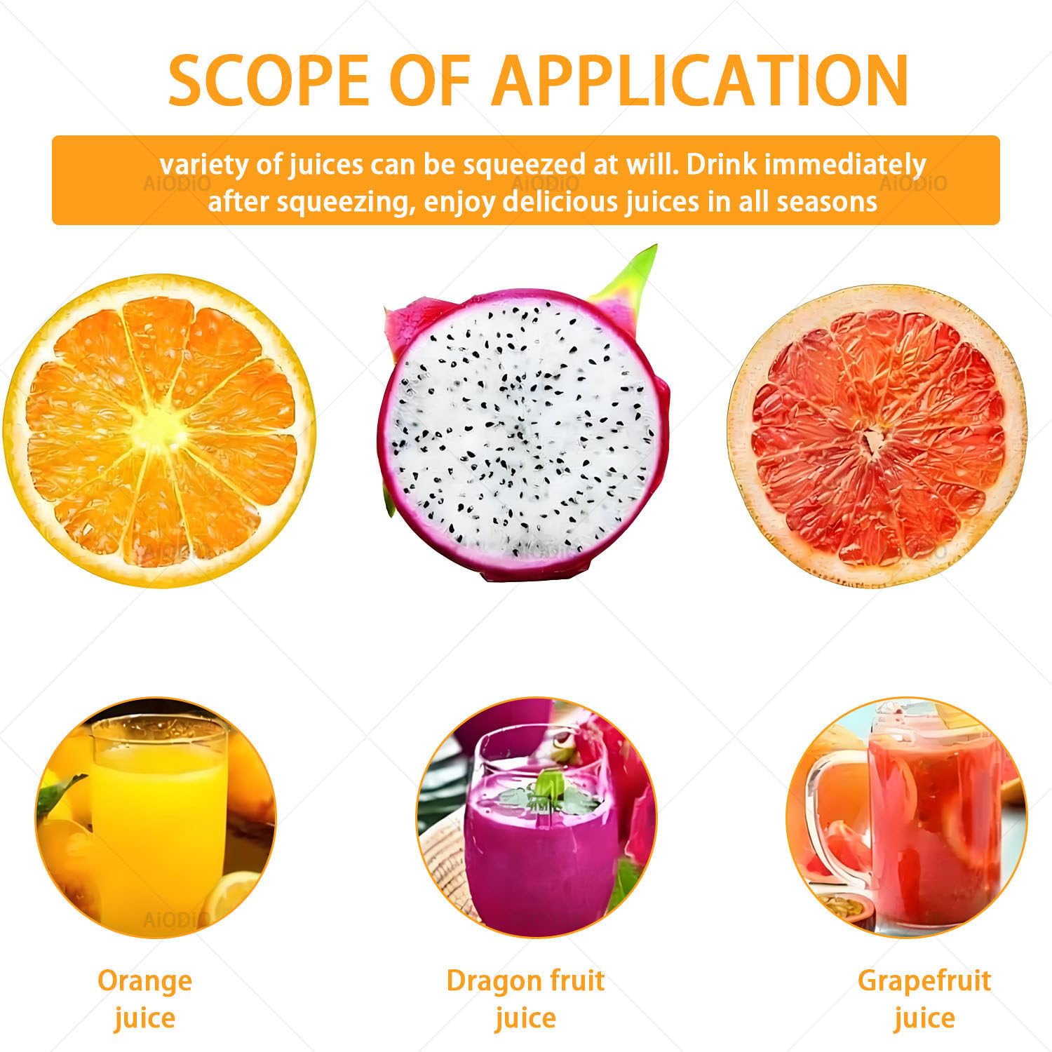 Exprimidor comercial de frutas, extractor de naranjas frescas, con 3 cabezales, extracción rápida en 3 segundos, fácil de limpiar, para zumo recién exprimido, acero inoxidable, para naranjas y kiwis.