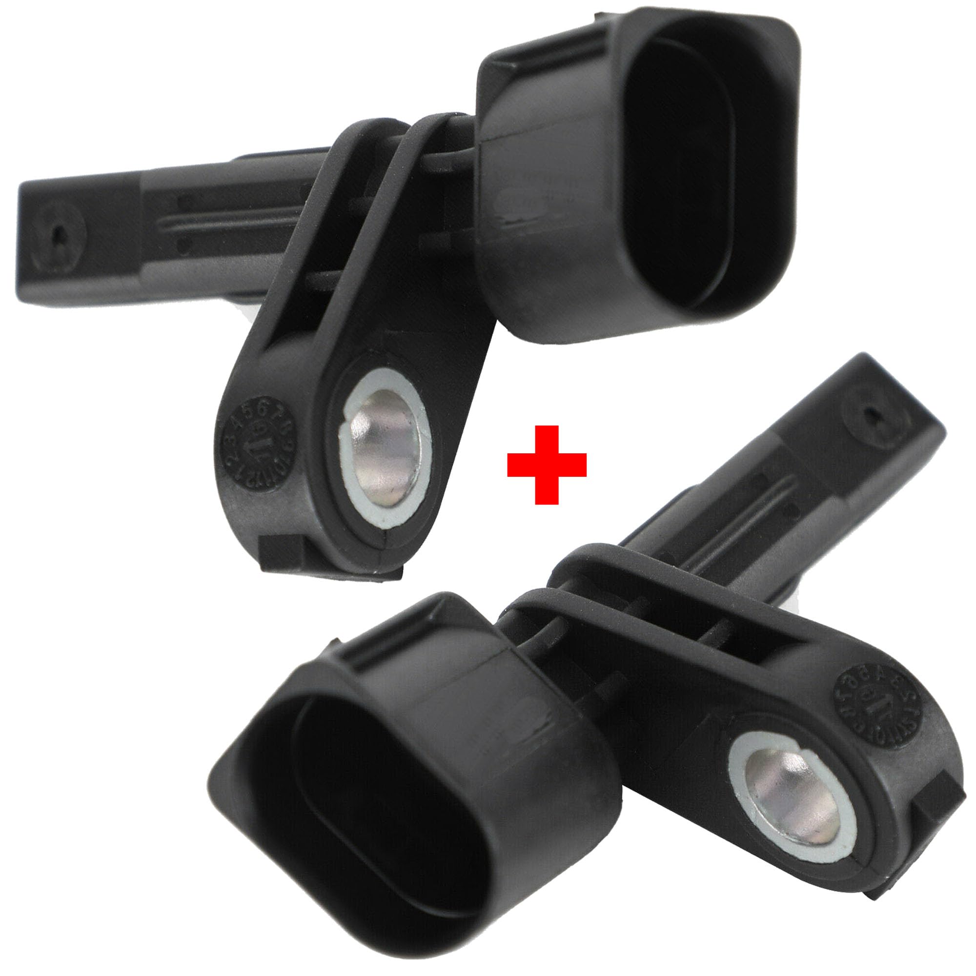 Partsline (Lot de 2) Capteur de vitesse de roue ABS avant gauche et avant droit compatible avec A3, Q3, TT, Alhambra, Superb, Yeti, Golf 5/6/7, Transporter T5/T6 7H0927803 7H0927804