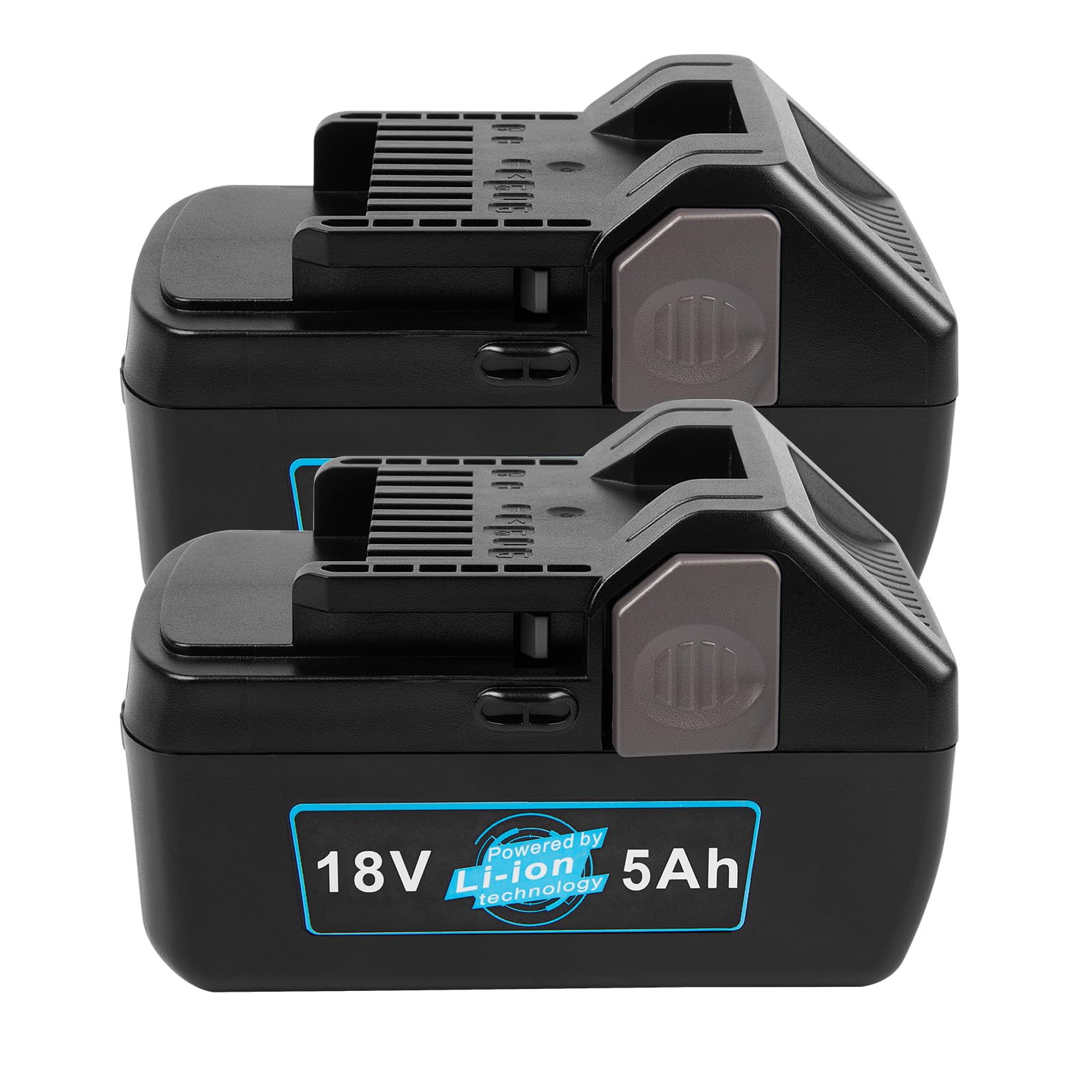 BSL1830 2 Packs 18V 5000mAh Lithium Battery for Hitachi, Replacement Battery for Hitachi BSL1815 BSL1815X BSL1815S BSL1830 BSL1830C 330067 330068 330139 330557 339782 Power Tool