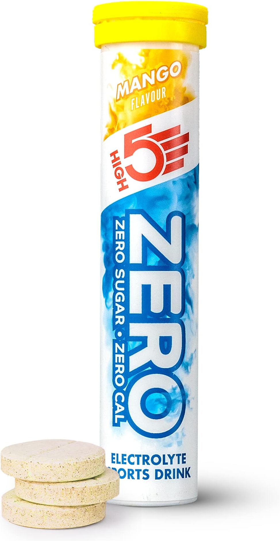 HIGH5 ZERO Electrolyte Tablet - Hydration Tablets Enhanced with Vitamin C - 0 Calories & Sugar Free - Boost Hydration, Performance & Wellness - Mango, 20 Tablets (20x, Pack of 1)