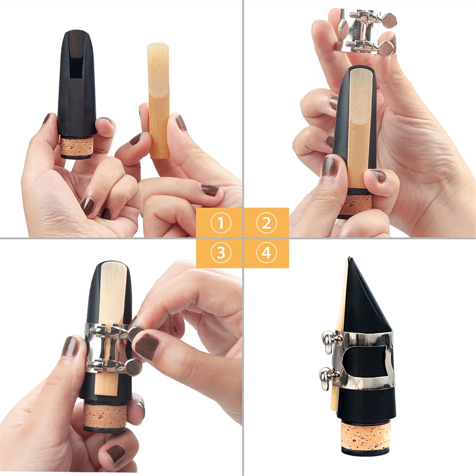 B Flache Klarinette 17 Nickelschlüssel Für Anfänger Student Standard Klarinette Set Mit Klarinettenschiffen Korkfett Tragetasche Professionelle Klarinette