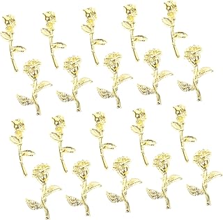 Beavorty 100pcs Metal Nail Accessories Nail Rhinestone Wedding Decoration Nail Diamonds Rhinestones Metal Flower Nail Diamond Nail Gems Nail Rhinestone Kit Nail Flowers 3d Nail Charms Coin