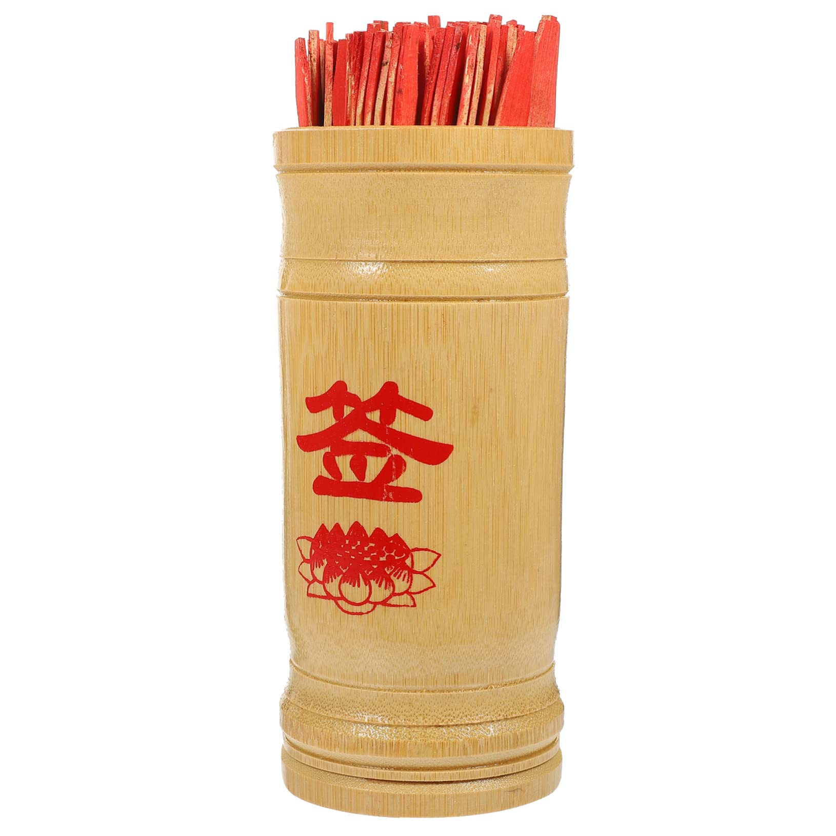 Zerodeko 1 Juego Palo De Hexagrama De Bambú Adivino Chino Palos De Adivinación Palo De Madera Religioso Palos De Madera Budistas Palos De La Fortuna Asiática Palos De Adivino Balde Antiguo