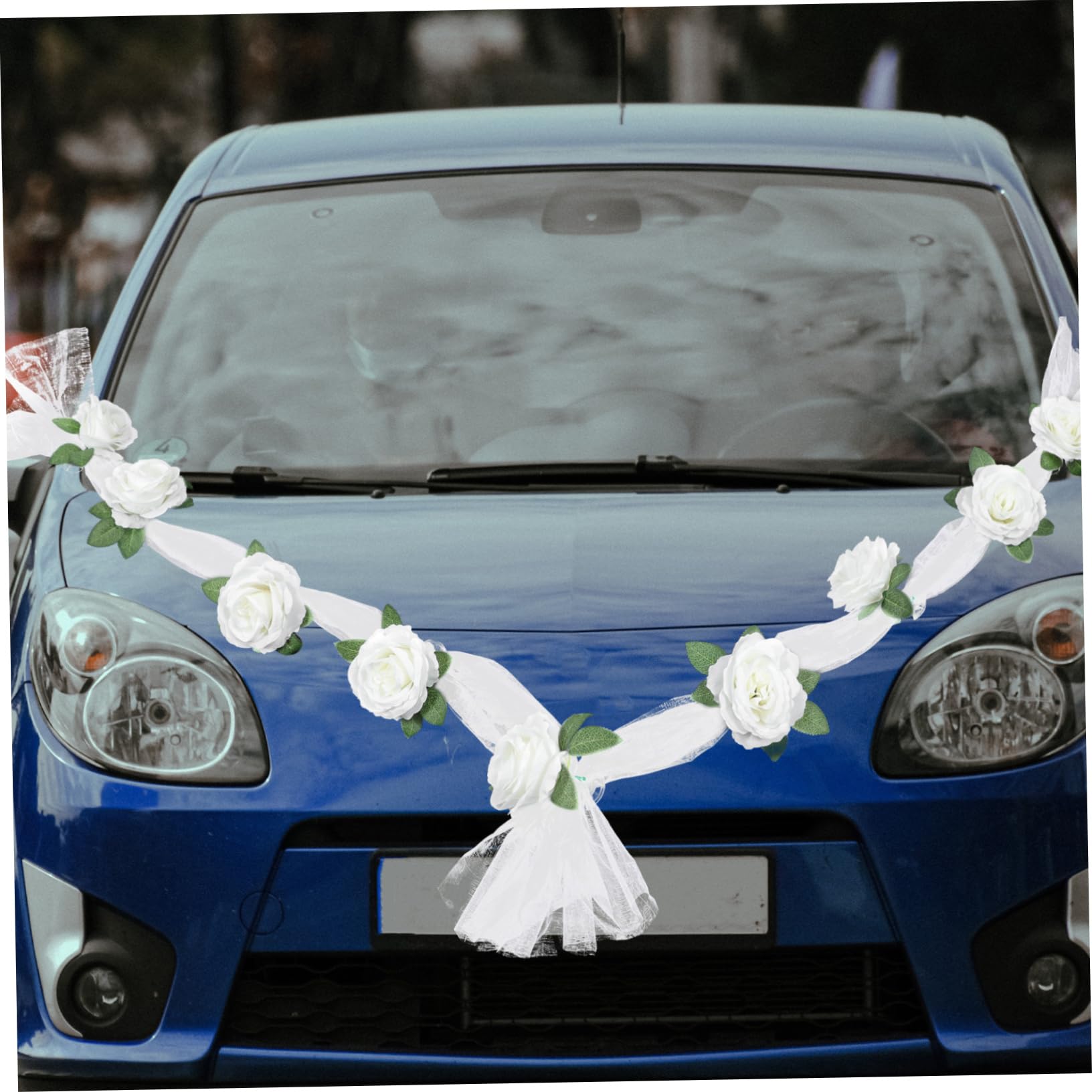 IMIKEYA 2 Sätze Hochzeit Autogürtel Boho-Hochzeitsdekoration Strauß Hochzeit werfen hochzeitsdeko für Auto Hochzeitsauto Dekoration Autodeko Rose Hochzeitsautoverzierung Hochzeitsauto Prop