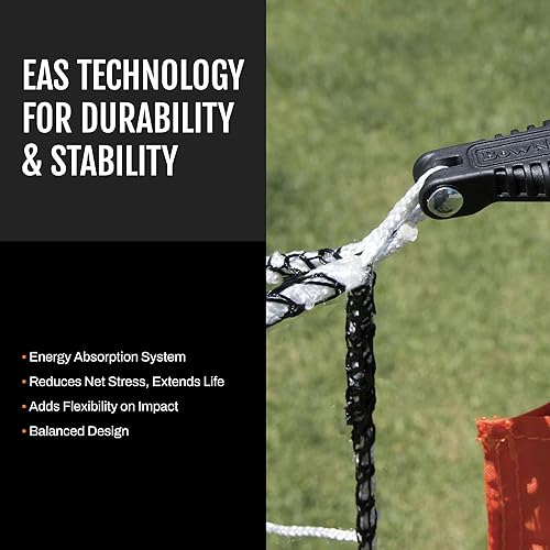 Miniatura 4 de Bownet - Portería de fútbol portátil con red - Portería de fútbol plegable emergente para entrenamiento y práctica - Marco de metal duradero