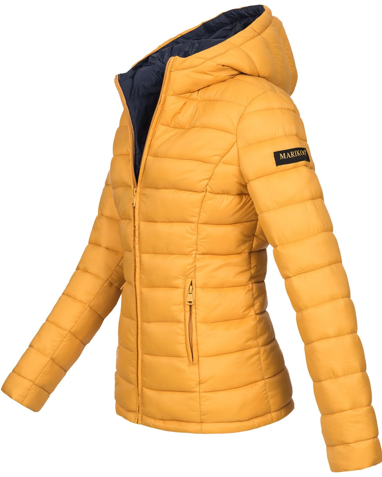 MARIKOO Damen Jacke Steppjacke Herbst Winter Übergangsjacke gesteppt B651
