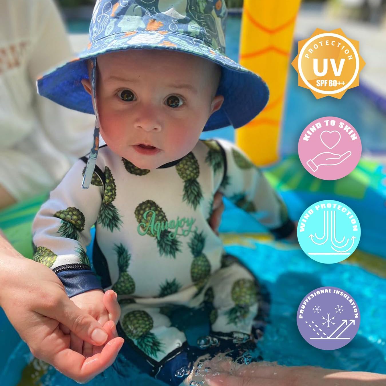Warmsy - Premium Reversible Baby Wetsuit - Child - (3-4 Years)