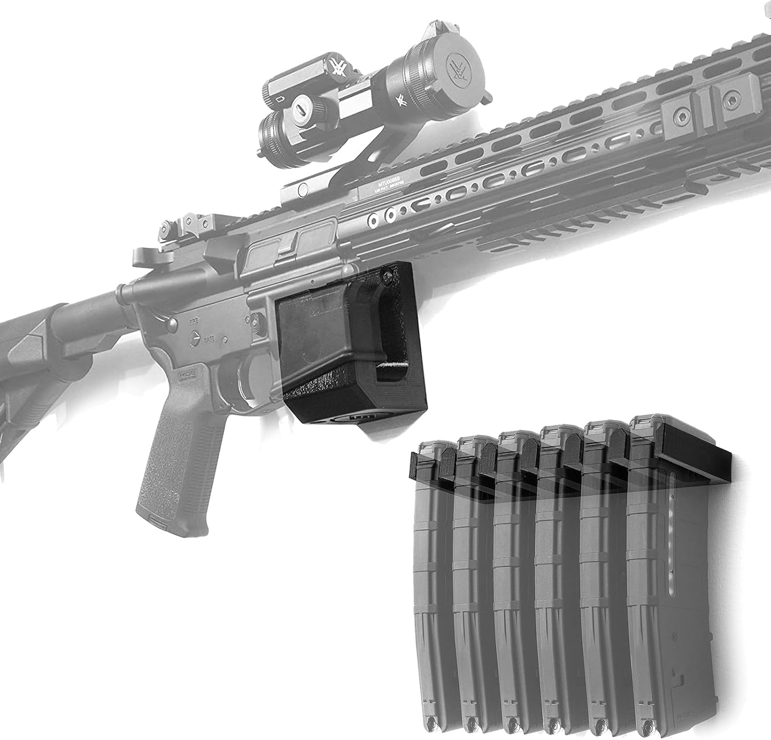 Spartan Mounts Locking Mount Wall Display for Standard .223