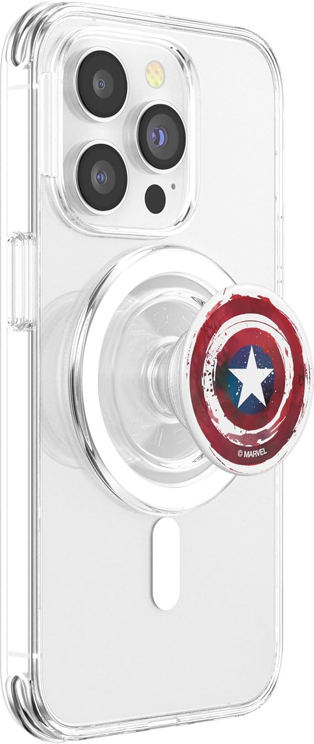 Marvel Captain America Painted Shield PopSockets MagSafe PopGrip for iPhone