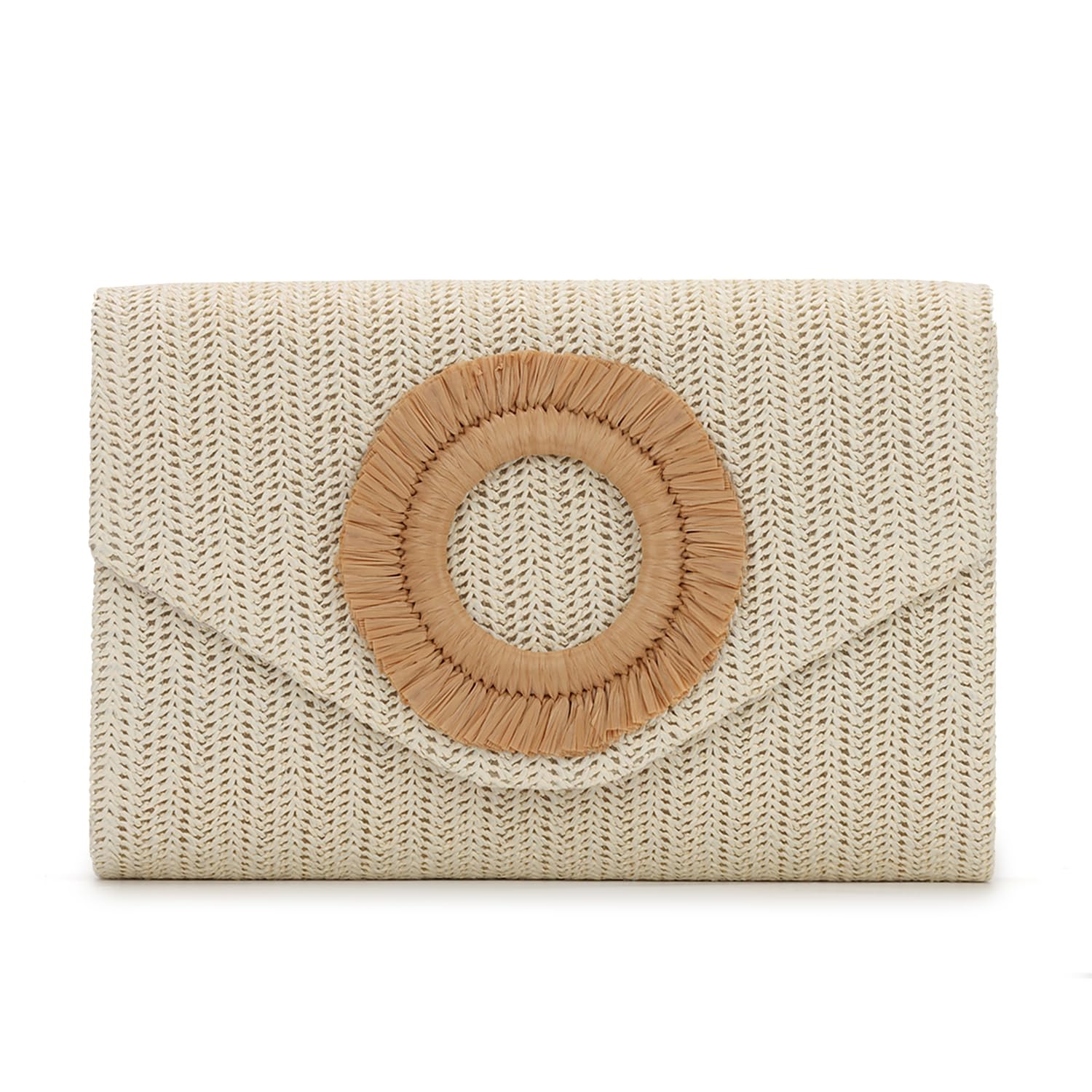 Bolsos de Paja para Mujer Bolso de Noche Tejido Bolsa de Playa de Verano para Fiesta Deshierbe Vacaciones