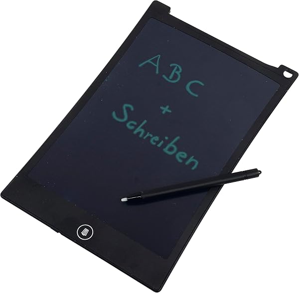 TimeTEX - Digitale Schiefertafel SD | Digitale Schreibtafel zum beschriften - hilft beim Schreibenlernen. Ideal auch für Kreide-Allergiker | Inhalt: Schreibtafel Elektronisch mit schwarzem Display - 4