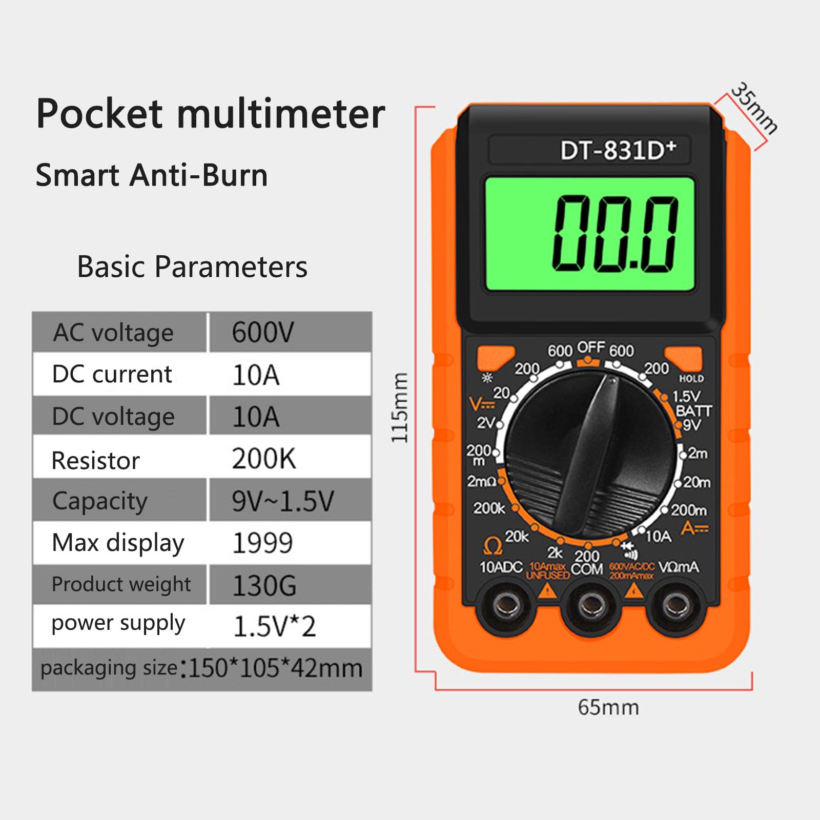 Juego De Soldador Eléctrico De 60 W, Temperatura Ajustable 200-500 ℃, 5 Puntas De Soldadura, Bomba Desoldadora, Soporte, Pinzas, Multímetro Digital, Kit De Herramientas (Rojo)