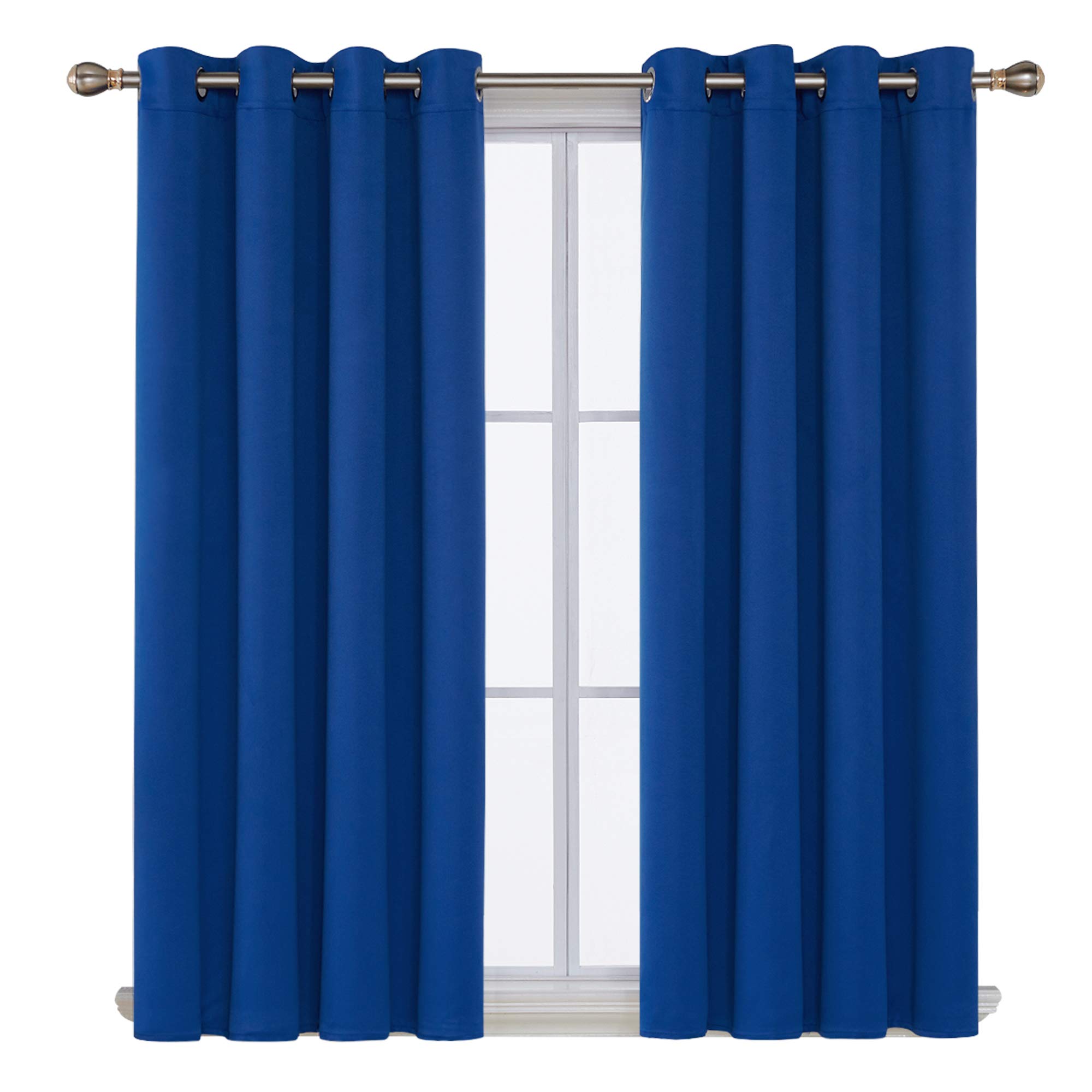 Royal Blue Blackout Curtains Curtains & Drapes 2023