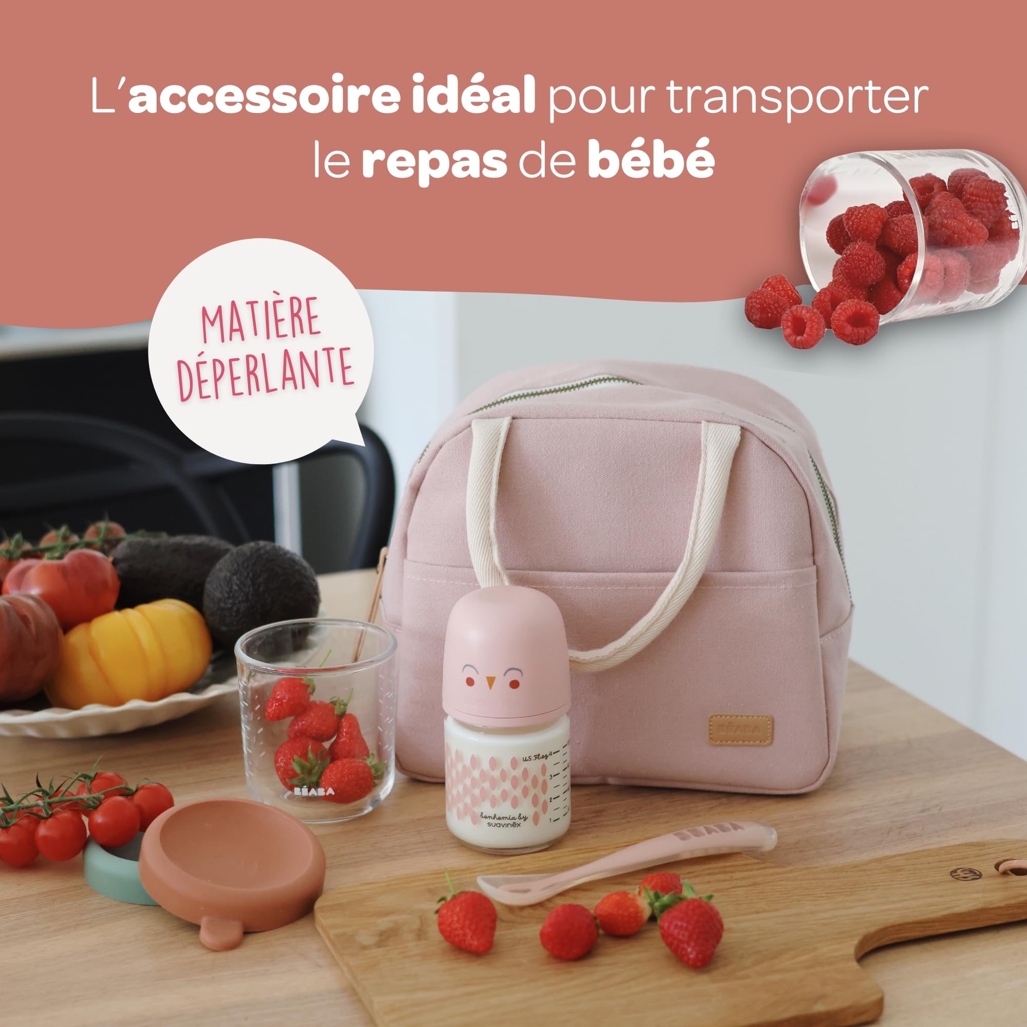 Sac Repas Isotherme - Léopard BEABA, Vente En Ligne De Pochette Et