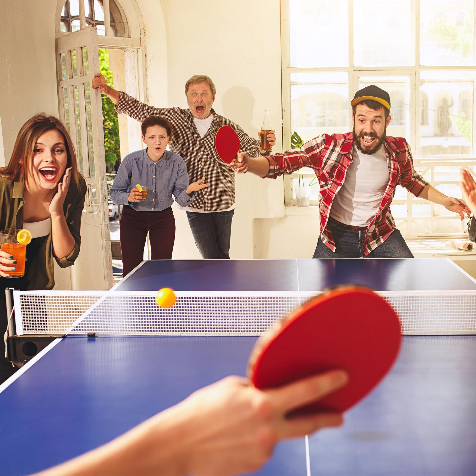 PATIKIL 6FT Foldable Table Tennis Net And Post Set Portable Ping Pong