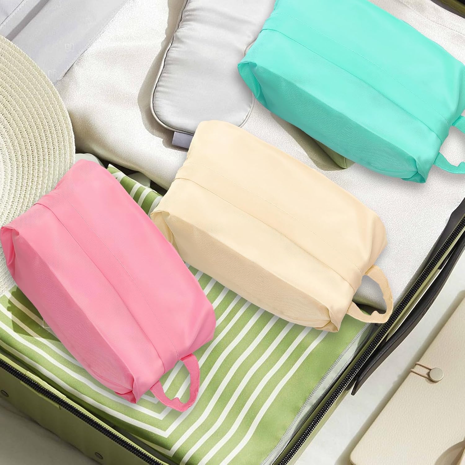 3pcs Travel Underwear Organizer Bag, Underwear Travel Bag with Handle, Bra & Sock Organizer Bags for Women Men Socks Lingerie and Small Clothes