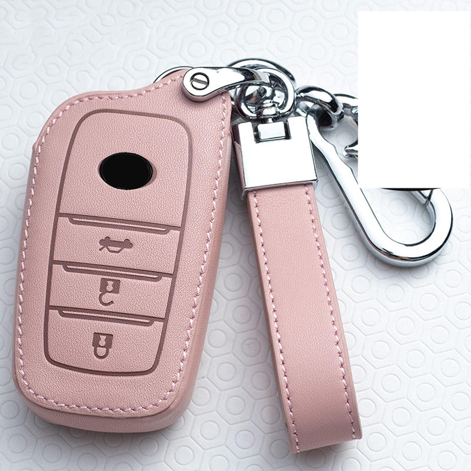 Portachiavi in pelle ATOBABI per Toyota Avalon Camry Corolla Highlander Prius RAV4 Venza 2 3 4 pulsanti Smart Remote Cover  34