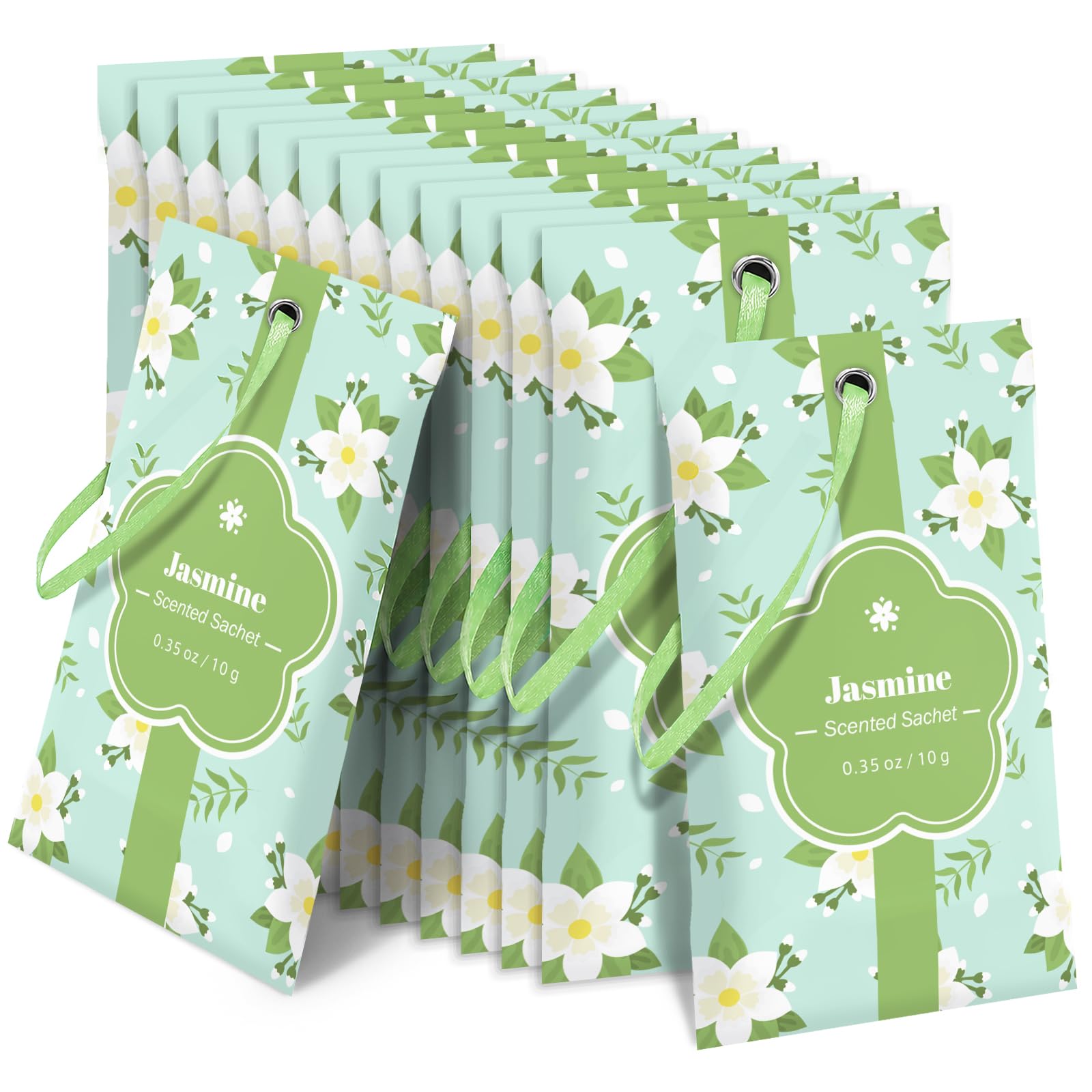 STRN Scented Sachets for Drawer and Closet, Jasmine Scent 14 Pack for Home