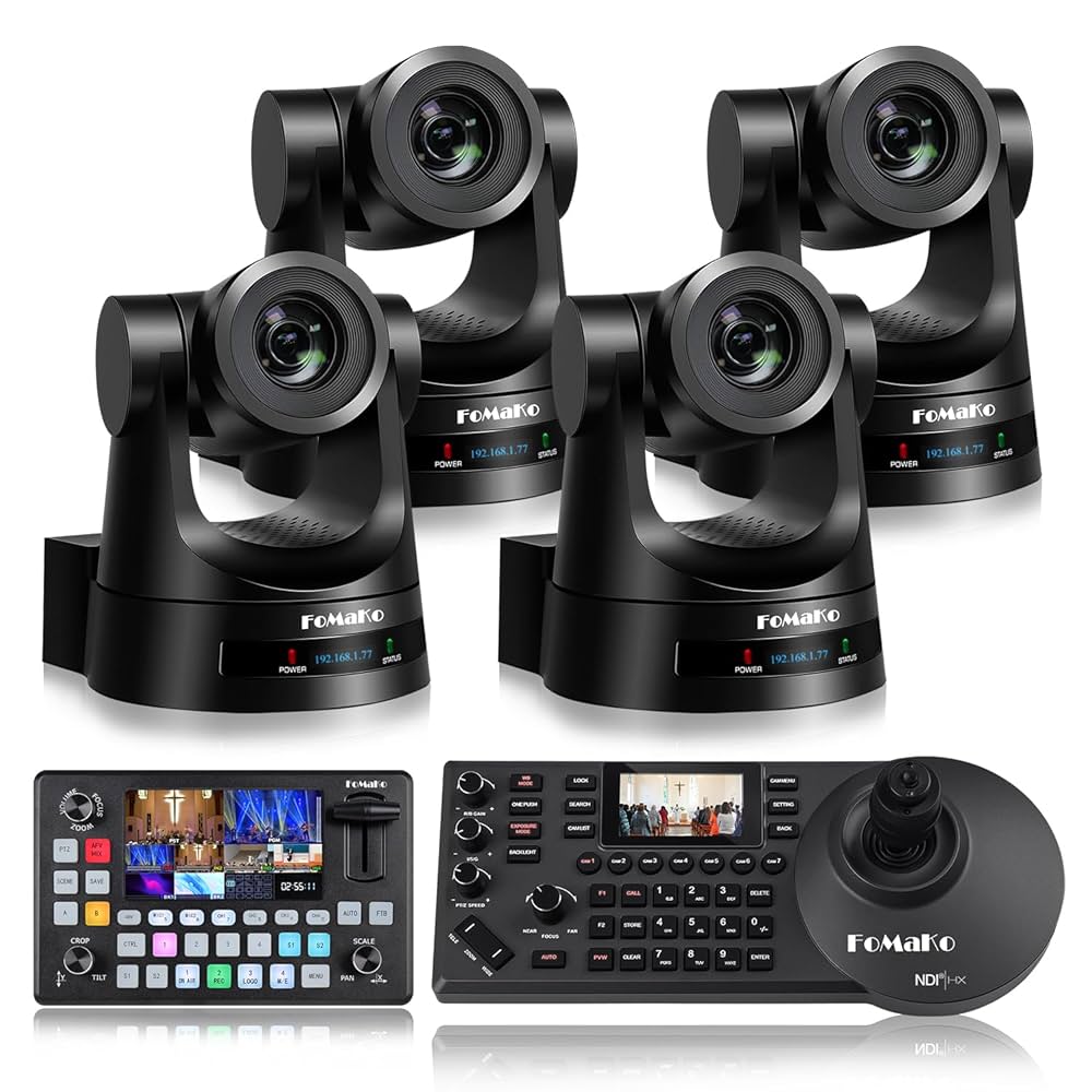 FoMaKo PTZコントロール機能付きビデオスイッチャー　KC601 美品 Amazon.com: FoMaKo PTZ Camera HDMI 30x Optical Zoom HDMI PTZ