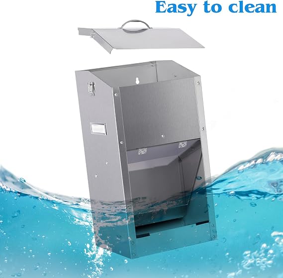 Automatic Dog Feeder Large Breed Stainless Steel Feeder Dispenser