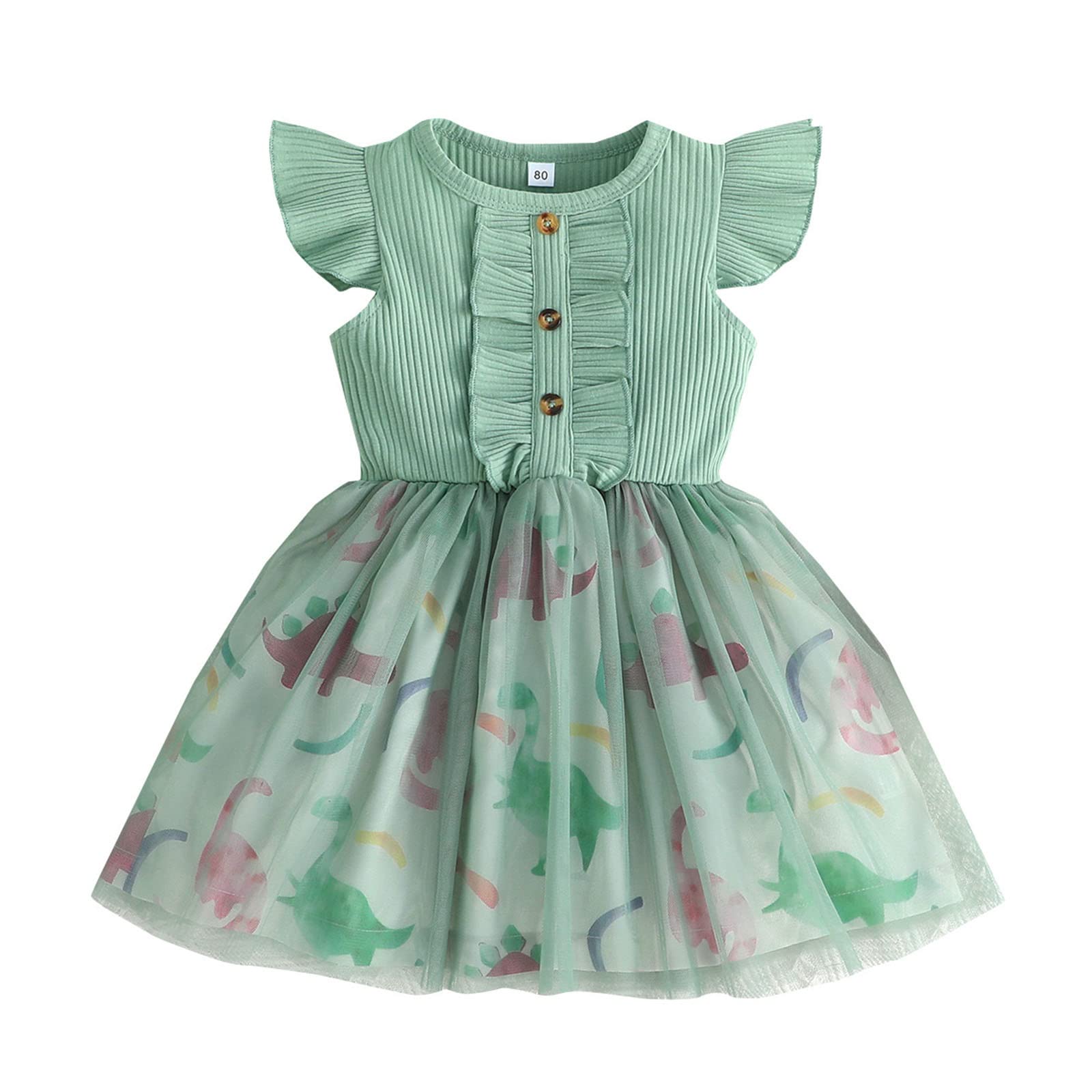 dinosaur princess dress Toddler Girls Fly Sleeve Prints Tulle Ribbed Clothes Girls Tulle Dress (Green, 12-18 Months): Clothing, Shoes & Jewelry Mens Striped Flared Bell Digitally printed dinosaurs design collection:sweaters-flash-sale Size:XLarge (12-14)